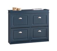 SoBuy Scarpiera con 4 Ante e Cassetto 104x24x83cm per Ingresso