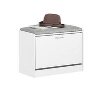 SoBuy Scarpiera Ingresso Panca Contenitore con Cuscino - Salvaspazio Slim da 60x30x46 cm - Cassapanca Porta Scarpe in Legno per Corridoio o Camera, Portata 120kg - FSR16-HG