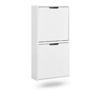 SoBuy Scarpiera salvaspazio slim con 2 ante 50x19x100cm per ingresso