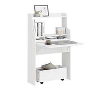 SoBuy Scrivania Salvaspazio Richiudibile con 5 Vani Aperti 64x63x100,6cm