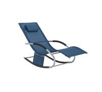SoBuy Sdraio da Giardino con Cuscino 150×63×87cm, Portata 150 kg, Giardino