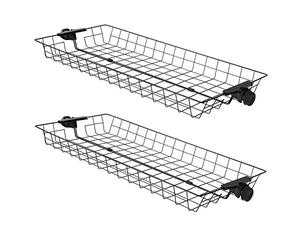 SoBuy Set 2 cesti metallici per armadio telescopico