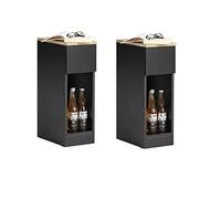 SoBuy set da 2 comodini stretti con cassetto salvaspazio 20x35x60cm camera