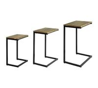 SoBuy - Set Da 3 Tavolini Tavolino Impilabile Tavolino Da Divano, tavolini Da Soggiorno, fbt102-f