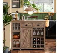 SoBuy SVW20-N Isola della cucina Armadio da cucina indipendente Highborad Comò armadio Credenza Tavolo da bar Tavolo da pranzo Buffet Vintage