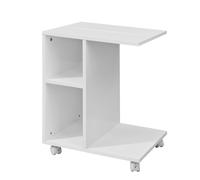 SoBuy Tavolino Consolle Rotelle Bianco