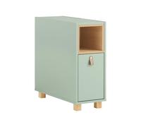 SoBuy Tavolino Stretto - comodino camera da letto con Cassetto e Ripiano per Spazi Piccoli, Soggiorno, L24 x P60 x H60cm Verde FBT161-GR