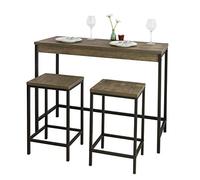 SoBuy Tavolo cucina con 2 sgabelli Penisola cucina L121*P46*A97 cm OGT30-N