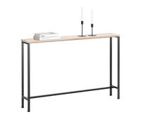 SoBuy Tavolo Consolle Ingresso Allungabile Tavolo Salvaspazio in Legno - Design Semplice e Elegante, Facile da Montare, L120 x P20 x A80 cm, per Soggiorno, Corridoio, Ufficio - FSB19-XL-Z