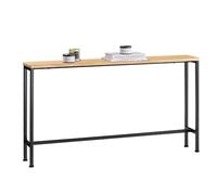 SoBuy Tavolo Consolle Ingresso Allungabile Tavolo Salvaspazio in Legno Vintage - Design Semplice e Elegante, Facile da Montare, L120 x P20 x A65 cm, per Soggiorno, Corridoio, Ufficio - FSB19-E