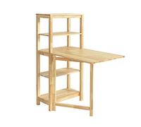 SoBuy Tavolo Cucina Piccolo Tavolo da Cucina Allungabile Tavolino da Pranzo Credenza Scaffale tavolini pieghevoli FWT70-N