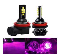 SOCAL-LED LIGHTING 2x H11 H8 Lampadina fendinebbia a LED Advanced 3030 SMD Lampada DRL di marcia diurna colorata luminosa, Rosa viola