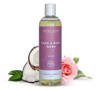 SoCal Suds & Company - Sapone di Castiglia biologico denso da 12 once, sapone liquido alla rosa per mani e corpo per uomini e donne, realizzato c