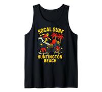 SoCal Surf Huntington Beach Vintage Uomo Surf Up Canotta