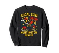 SoCal Surf Huntington Beach Vintage Uomo Surf Up Felpa
