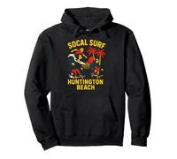 SoCal Surf Huntington Beach Vintage Uomo Surf Up Felpa con Cappuccio
