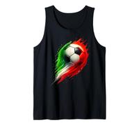 Soccer Ball Colorful Effect Tie Dye Verde Bianco Rosso Calcio Canotta