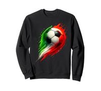 Soccer Ball Colorful Effect Tie Dye Verde Bianco Rosso Calcio Felpa