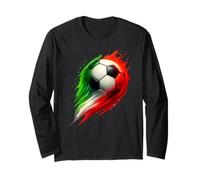 Soccer Ball Colorful Effect Tie Dye Verde Bianco Rosso Calcio Maglia a Manica