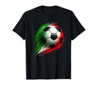 Soccer Ball Colorful Effect Tie Dye Verde Bianco Rosso Calcio Maglietta