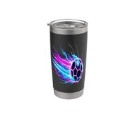 Soccer Ball Dynamic Speed Light Trails Bicchiere termico in acciaio inox doppia parete