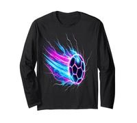 Soccer Ball Dynamic Speed Light Trails Maglia a Manica