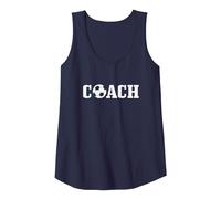 Soccer Coach Field Sport Canotta, Donna, Navy, M