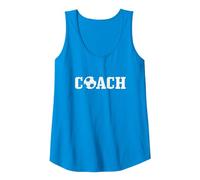 Soccer Coach Field Sport Canotta, Donna, Zaffiro, XL
