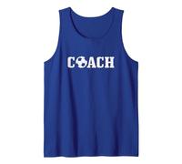 Soccer Coach Field Sport Canotta, Uomo, Blu Reale, XXL