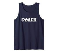 Soccer Coach Field Sport Canotta, Uomo, Navy, S