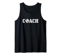 Soccer Coach Field Sport Canotta, Uomo, Nero, S