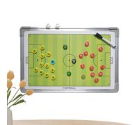 Soccer Coaching Board, Dry Erase Magnetic Clipboard Training Whiteboard with 2 Marker Pens Strategy Planning Tool Football Activities Team Practice Referee Sports