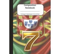 Soccer Composition Notebook - Portugal Futbol Theme | Wide Ruled | 7.5 x 9.75 in | 110 Pages | For Kids, Teens, Students & Adults