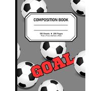 Soccer Composition Notebook | Sports-Themed Printable for School or Journals |: Fun & Bold Soccer-Inspired Notebook - Instant PDF Download for Kids, Students, and Sports Fans