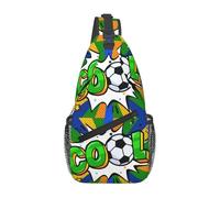 Soccer Concept Pop Art Style Uomo Donna Borsa Monospalla Leggera Borsa A Tracolla Antifurto Borsello Tracolla Per Sportiva Ciclismo Lavoro Escursionismo