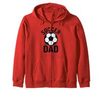 Soccer Dad Proud Father Funny Sports Day Supporto per i Genitori Felpa con Cappuccio