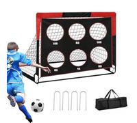 Soccer Goals for Backyard,Pop Design Ball Target Set - 4 Ft Wide X 3 Ft High Folding Football Field Goal Net | for Kids Boys Girls Training Practice Throwing