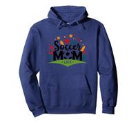 Soccer Mom Life: Regalo per Genitori Sportivi da Donna Felpa con Cappuccio, Unisex per Adulti, Navy, XL