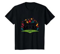 Soccer Mom Life: Regalo per Genitori Sportivi da Donna Maglietta, Bambini, Nero, 8 Anni