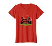 Soccer Mom Life: Regalo per Genitori Sportivi da Donna Maglietta, Donna, Rosso, S