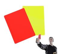 Soccer Referee Cards Set - 2 pezzi Red Yellow Card Referee Kit | Professional Football Referee Accessories - PVC Warning Cards for Sports Competitions, Matches, Games | Referee Equipment for School