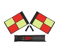 Soccer Referee Flags Lightweight Non-Slip Grips with Storage Bag