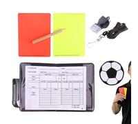 Soccer Referee Kit, Metal Whistles, Football Matches, Multifunctional Portable Tools for Coaching, Training, Sports Games, Party Props, Men Adults Referee Accessories 4.33x3.15 Inches