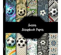 Soccer Scrapbook Paper, Football Junk Journal Paper, Sport Decorative Paper, DIY Projects, Origami, Collage Sheets, Decoupage Paper, 10 Designs, Double Sided