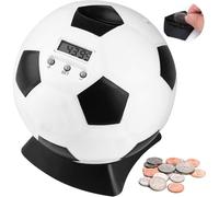 Soccer Shape Piggy Bank with Automatic Lcd Display for Kids