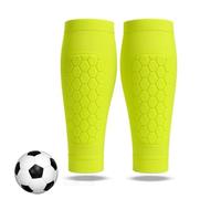 Soccer Shin Guards for Youth & Adult with Lightweight Honeycomb Pads, Durable Protection & Breathable Shin Guards for Daily Training (Green,Medium)