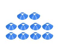 Soccer Training Cones 8cm | 10 PCS High Flower Mouth Marker Discs for Movement/Football/Youth Sports | Robust PE Material, Bright Color Obstacle Course Cones (Blue)