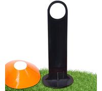 Soccer Training Disc Cone Rack - Portable Disc Cone Holder, Agility Marker Storage Hardware, Football Drill Organization System, Sports & Fitness, Black Stand for Training Field 8 Inch Size