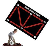 Soccer Training Mat,Ball Control Training Player Equipment | Soccer Trainer Dribble Ausiliary Props, Silent Soccer Practice Equipment for Kids