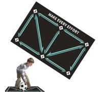 Soccer Training Mat - Footstep Practice, Ball Control Rhythm Exercise Pad